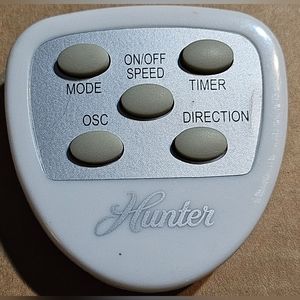 Hunter Home Comfort F-7508 Remote Control For Pedestal Fan Hunter Remote Control